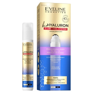 BioHyaluron 3 x Retinol przeciwzmarszczkowy żel roll-on pod oczy i na powieki 15ml