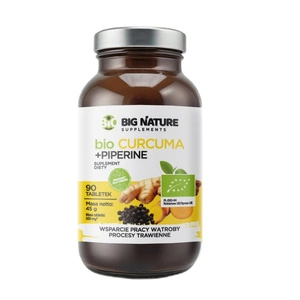 Curcuma Ginger Piperine suplement diety 90 tabletek