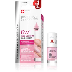 Nail Therapy Professional 6w1 Care &amp; Colour skoncentrowana odżywka do paznokci nadająca kolor Shimmer Pink 5ml