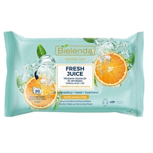 Fresh Juice micelarne chusteczki do demakijażu twarzy oczu i ust Pomarańcza 20szt.