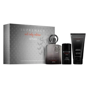 SET AFNAN Supermacy Not Only Intense Extrait de Parfum spray 100ml + SHOWER GEL 150ml + DEO STICK 75ml