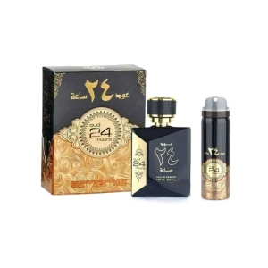 24 Hours Oud woda perfumowana spray 100ml + dezodorant spray 50ml