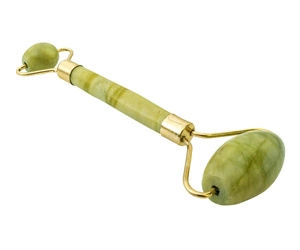 Shiatsu Roller wałek do masażu twarzy wykonany z Jadeitu