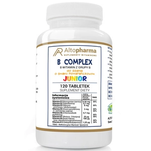 B Complex Junior 8 witamin z grupy B suplement diety o smaku Pomarańczowym 120 tabletek do ssania