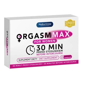 Orgasm Max For Women suplement diety na wywołanie podniecenia i orgazmu 2 kapsułki